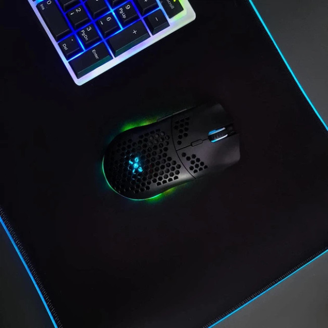 Беспроводная игровая мышь Dunmoon 2400 DPI 6 программируемых кнопок RGB LED 11 режимов работы (19495)