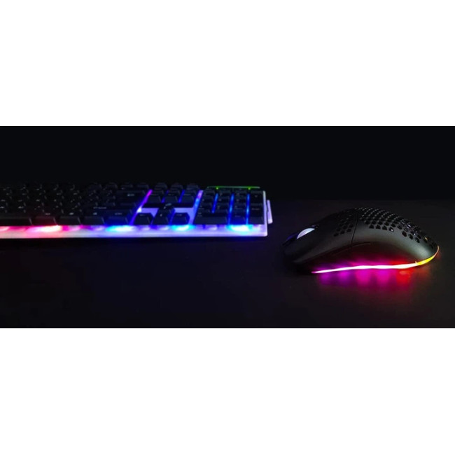 Бездротова ігрова миша Dunmoon 2400 DPI 6 програмованих кнопок RGB LED 11 режимів роботи (19495)