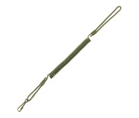 Тренчик-карабін Mil-Tec, шнур страховочний пружина Олива (16182501)