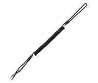 Тренчик-карабін Mil-Tec, шнур страховочний пружина Black