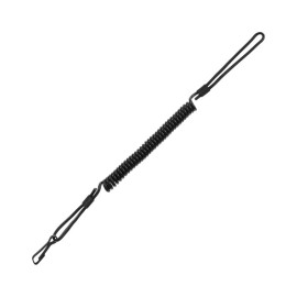 Тренчик-карабін Mil-Tec, шнур страховочний пружина Black