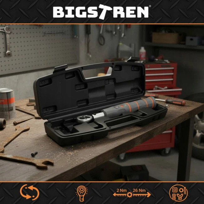 Профессиональный динамометрический ключ Bigstren Cr-Mo 1/4
