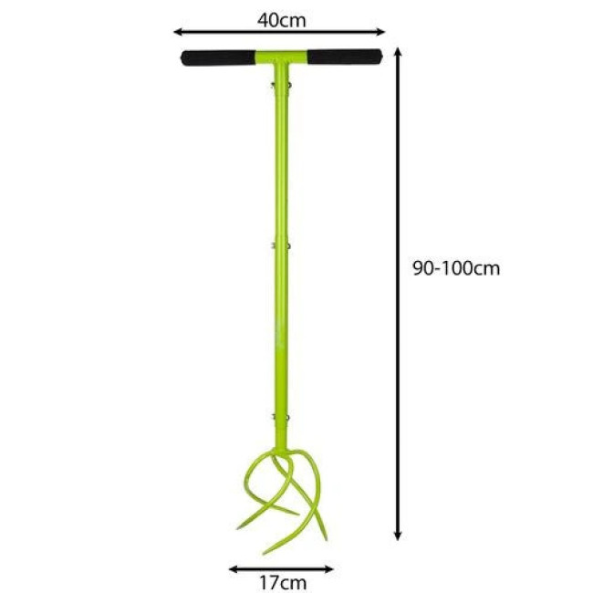 Ручний садовий культиватор для розпушування і аерації ґрунту газону Gardlov 25319