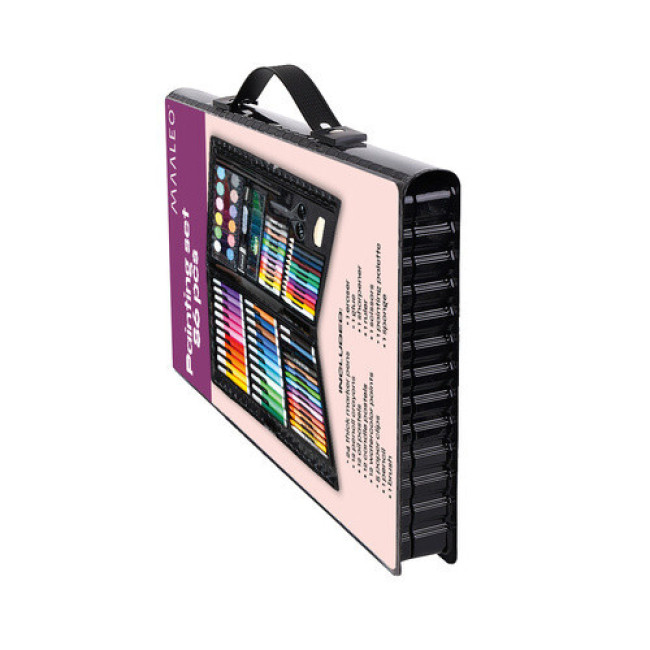 Набор для рисования Maaleo 9173 - 86 предметов, в чемодане, набор художника