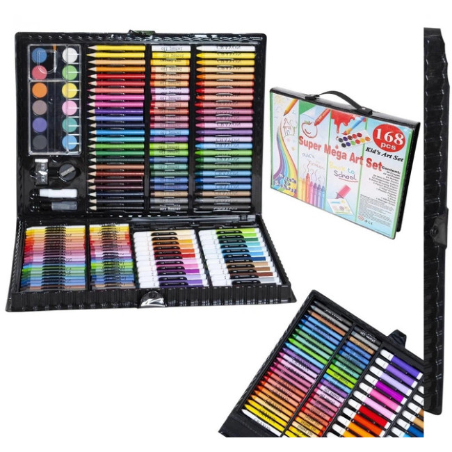 Художественный набор для рисования и творчества Maaleo 168 предметов в чемодане 39 x 3.5 x 33 см (9176)