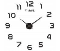 Настенные часы DIY Ruhhy 19928 – регулируемый диаметр 60–130 см, черный