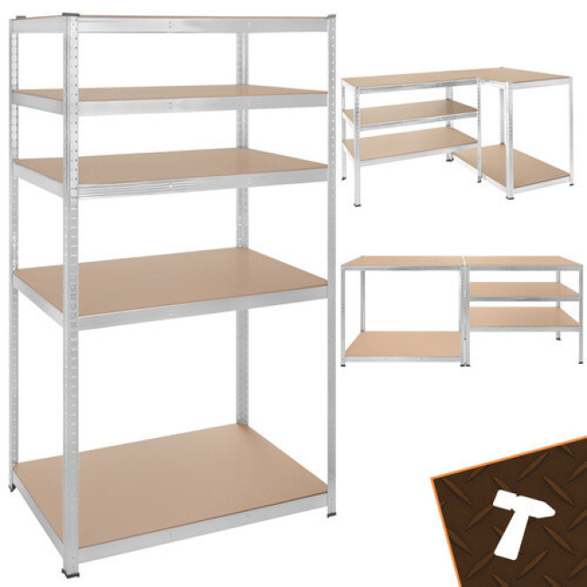 Металлический стеллаж Bigstren 27509 - 180?100?60 см, 5 полок, для гаража