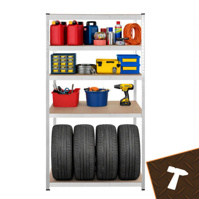 Металлический стеллаж Bigstren 27509 - 180?100?60 см, 5 полок, для гаража