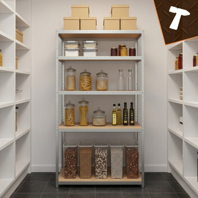 Металлический стеллаж Bigstren 27509 - 180?100?60 см, 5 полок, для гаража