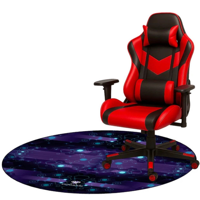 Защитный коврик под игровое кресло Dunmoon круглый 4 мм 120 x 120 см водонепроницаемый, износостойкий полиэстер (25956)