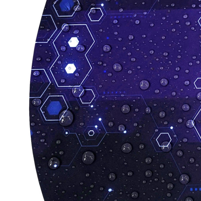 Защитный коврик под игровое кресло Dunmoon круглый 4 мм 120 x 120 см водонепроницаемый, износостойкий полиэстер (25956)