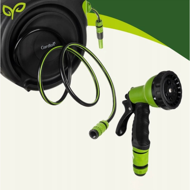 Шланг для полива на автоматической катушке Gardlov 1/2