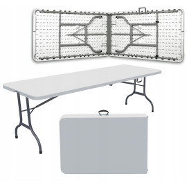 Стіл розкладний туристичний Hanert Family Table 180см White