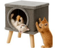 Лежанка для кота - будиночок на ніжках Purlov 26215/n
