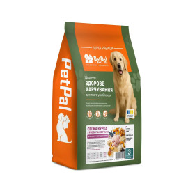 Сухий корм для собак PetPal для малих та середніх порід - свіжа курка з рисом та овочами 3,5 кг