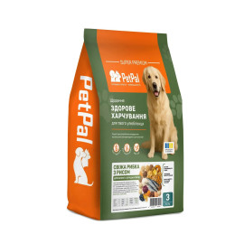 Сухий корм для собак PetPal для малих та середніх порід - свіжа рибка з рисом 3,5 кг (1005)