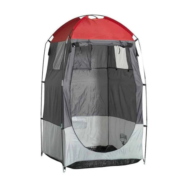 Походная палатка туристическая для душа Bestway 68002 туалета переодевания переносной душ для кемпинга 110х110х190 см Серая