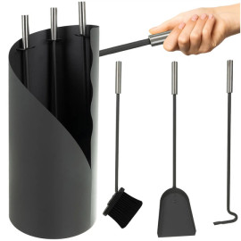 Каминный набор в стиле лофт Kaminer 23 х 60 см (25970)