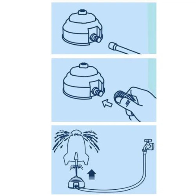 Детский разбрызгиватель воды в форме ракеты Kruzzel 24960