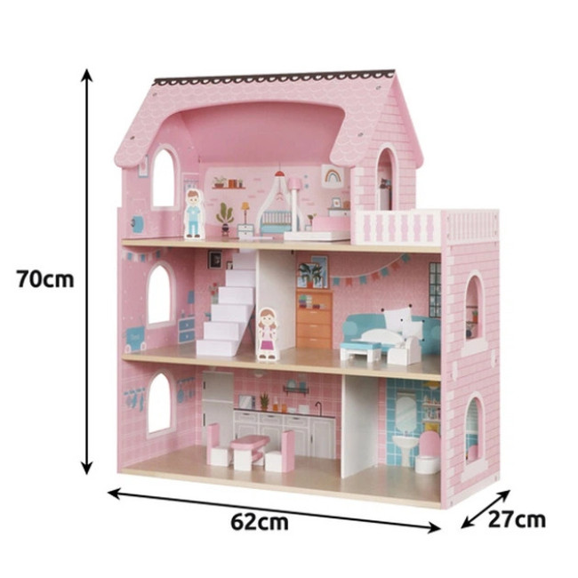 Деревянный кукольный домик Kruzzel 26364
