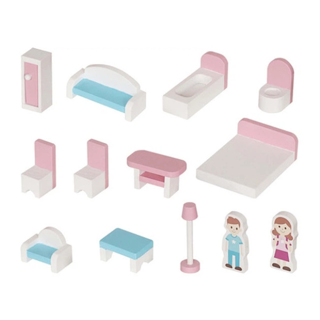 Деревянный кукольный домик Kruzzel 26364