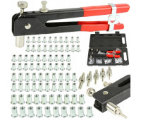 Заклепочник ручний для заклепувальних гайок Mar Pol M3-M8 (M49568) 106 елементів