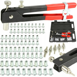 Заклепочник ручний для заклепувальних гайок Mar Pol M3-M8 (M49568) 106 елементів