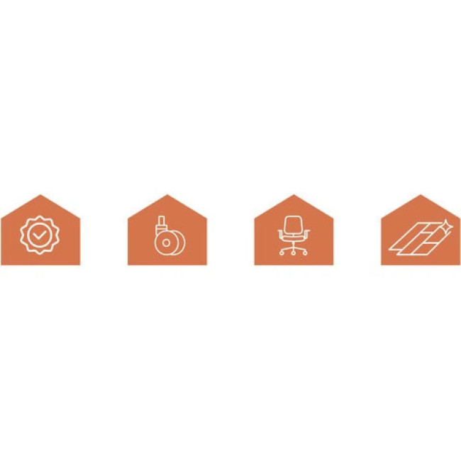 Бесшумные роликовые колеса на подшипниках Ruhhy 2.5