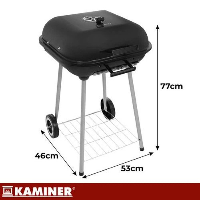 Садовий гриль з кришкою Kaminer 27321/n