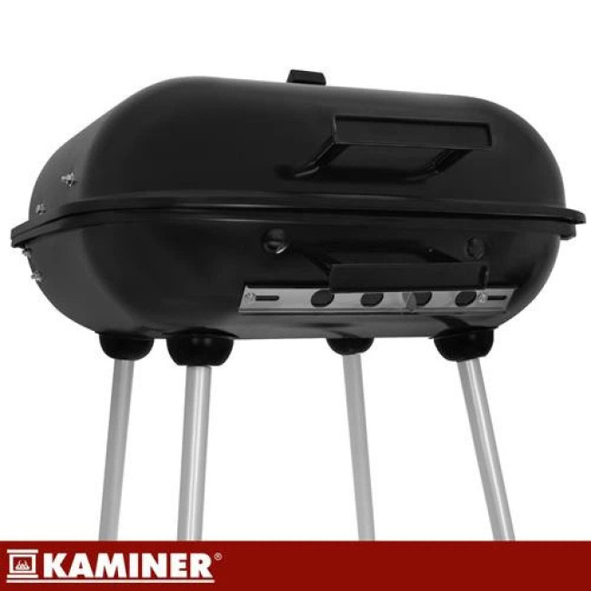 Садовий гриль з кришкою Kaminer 27321/n