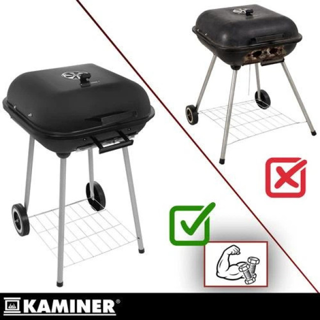 Садовий гриль з кришкою Kaminer 27321/n