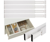 Органайзер для ящиков Ruhhy 25632 - 4 шт, регулируемые разделители, белые