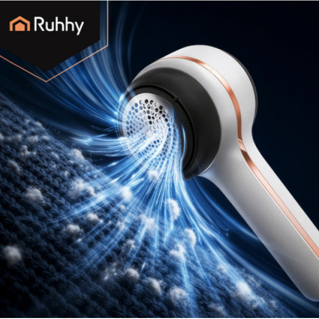Бездротова машинка для видалення катишків Ruhhy 27131 (USB-C, 6 лез, ЖК-дисплей)