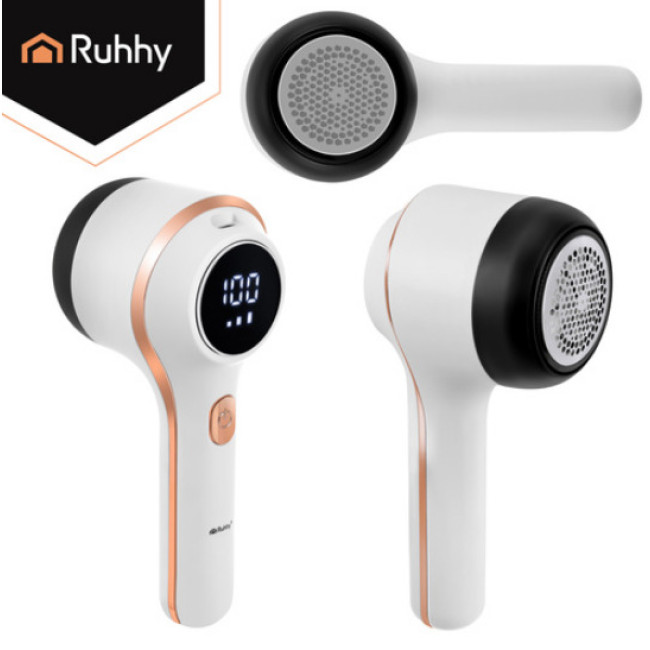 Бездротова машинка для видалення катишків Ruhhy 27131 (USB-C, 6 лез, ЖК-дисплей)