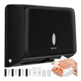Диспенсер для паперових рушників чорний Ruhhy 27714/n