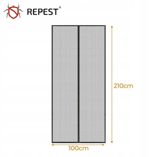 Москітна сітка для дверей на магнітах Repest 100 x 210 см