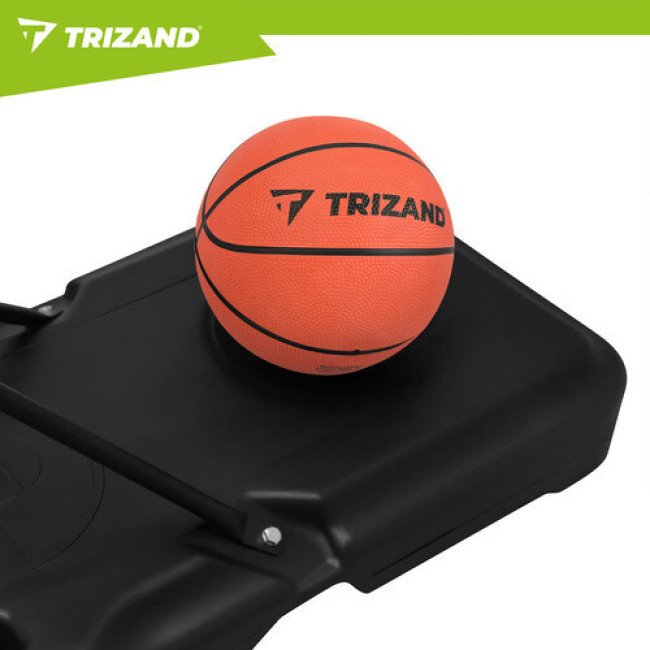 Стойка баскетбольная TRIZAND 27364 с регулируемой высотой 1,50-2,10 м. + баскетбольный мяч