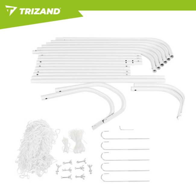 Футбольные ворота 213x150x90 см, металлические садовые ворота Trizand с сеткой 27544