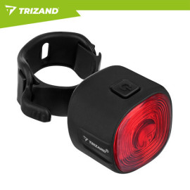 Велосипедный задний фонарь Trizand 27562 LED, USB-C, IP66, красный, быстросъемный
