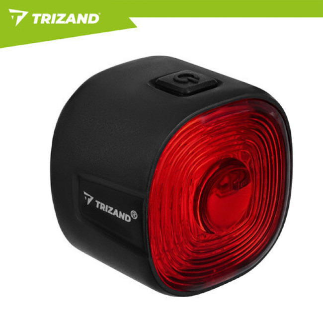 Велосипедный задний фонарь Trizand 27562 LED, USB-C, IP66, красный, быстросъемный