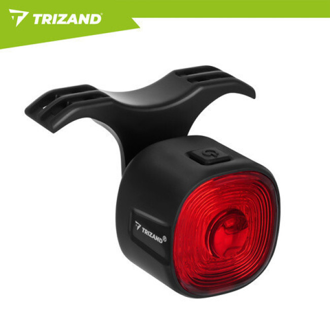 Велосипедный задний фонарь Trizand 27562 LED, USB-C, IP66, красный, быстросъемный