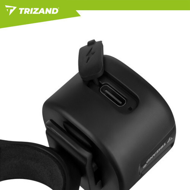 Велосипедный задний фонарь Trizand 27562 LED, USB-C, IP66, красный, быстросъемный