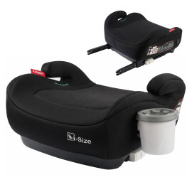 Автокресло бустер Hanert Junior i-Size Black + подстаканник