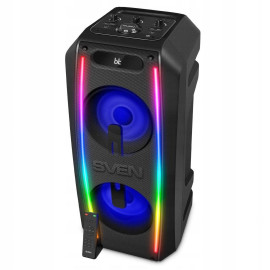 Акустическая система SVEN PS-740 Black (100Вт, TWS, bluetooth, подсветка, караоке,FM автономная)