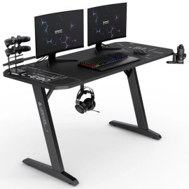 Ігровий стіл SENSE7 Nomad Cybernetic Black 140x60 см Поєднання сучасного дизайну та функціональності для геймерів