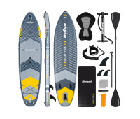 SUP доска 350см Rebel ACTIVE RBA-4507-G с аксессуарами сапборд 170 кг 335 x 84 х 15 см Grey