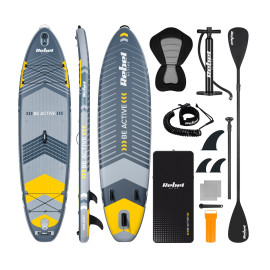 SUP доска 350см Rebel ACTIVE RBA-4507-G с аксессуарами сапборд 170 кг 335 x 84 х 15 см Grey