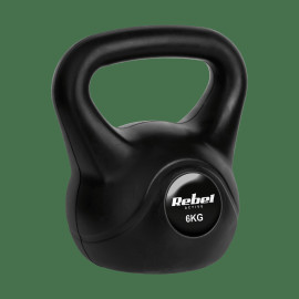 Гіря бітумінозна Rebel Active 6 кг RBA-2313 для силових тренувань