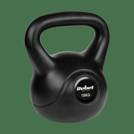 Гіря бітумінозна Rebel RBA-2319 ACTIVE 18 кг для силових тренувань