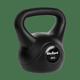 Гіря бітумінозна Rebel RBA-2312 ACTIVE 4 кг для силових тренувань